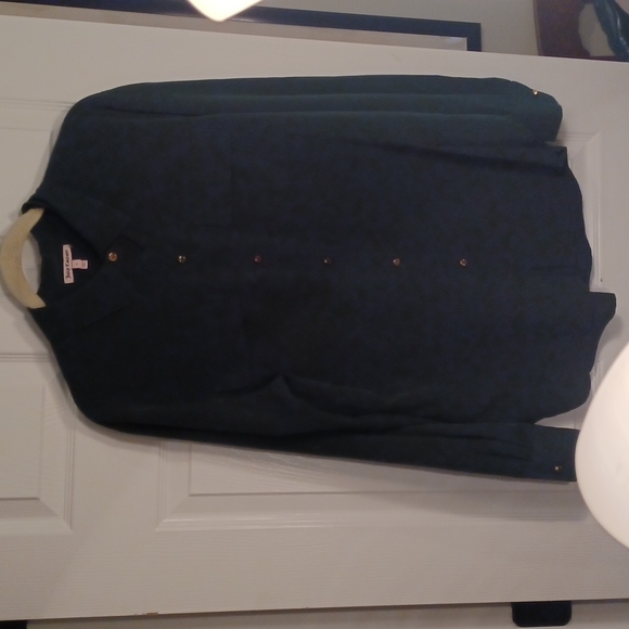 Juicy Couture women's blouse size 6 evergreen - Picture 2 of 8
